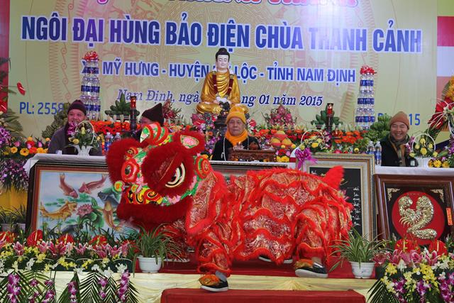 Nam Định: Cắt Băng Khánh Thành Chính Điện Chùa Thanh Cảnh