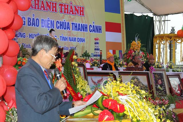 Nam Định: Cắt Băng Khánh Thành Chính Điện Chùa Thanh Cảnh