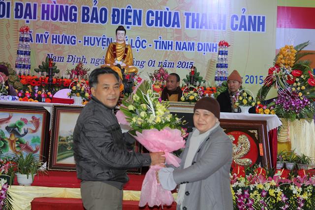 Nam Định: Cắt Băng Khánh Thành Chính Điện Chùa Thanh Cảnh