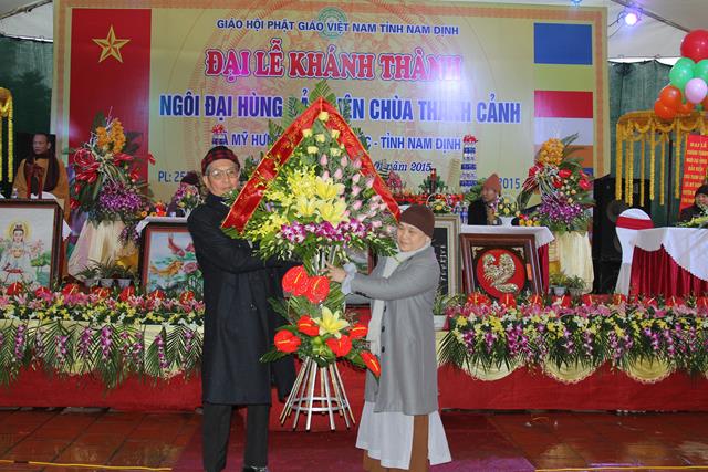 Nam Định: Cắt Băng Khánh Thành Chính Điện Chùa Thanh Cảnh