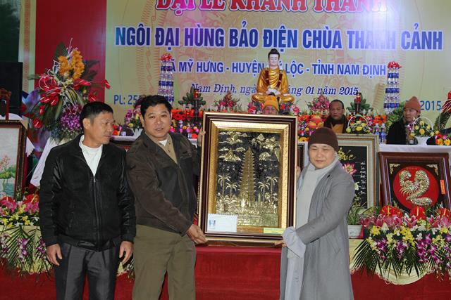 Nam Định: Cắt Băng Khánh Thành Chính Điện Chùa Thanh Cảnh