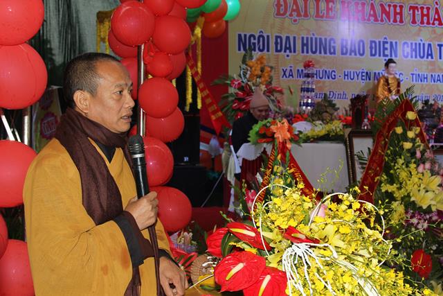 Nam Định: Cắt Băng Khánh Thành Chính Điện Chùa Thanh Cảnh