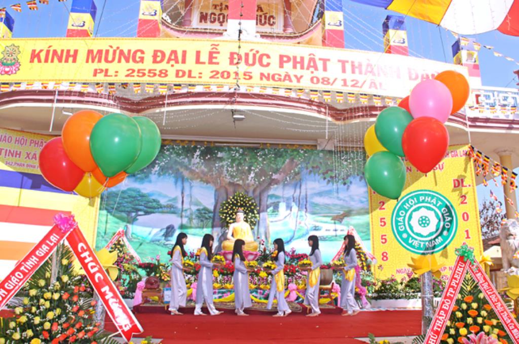 Gia Lai: Ban Trị Sự Phật Giáo VN Tỉnh Gia Lai Long trọng tổ chức Đại Lễ Đức Phật thành Đạo