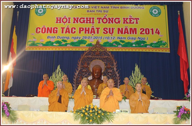 Bình Dương: Hội nghị tổng kết công tác Phật sự 2014