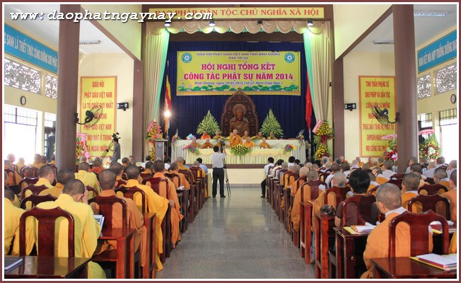 Bình Dương: Hội nghị tổng kết công tác Phật sự 2014