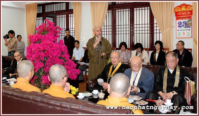 TP.HCM: Phái đoàn Phật giáo Nhật Bản thăm, chúc Tết Chư tôn đức TƯGH