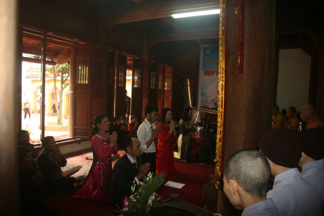 Thái Bình: Lễ hằng thuận tại chùa Hoằng Văn