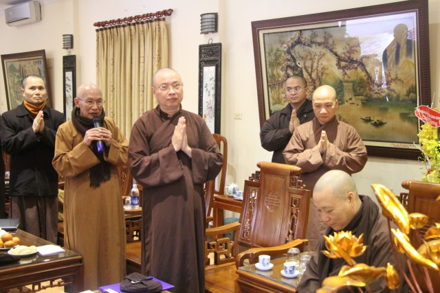 Hà Nội:  Ban Hoằng pháp TƯ khu vực phía Bắc họp mặt đầu xuân Ất Mùi tại chùa Bằng