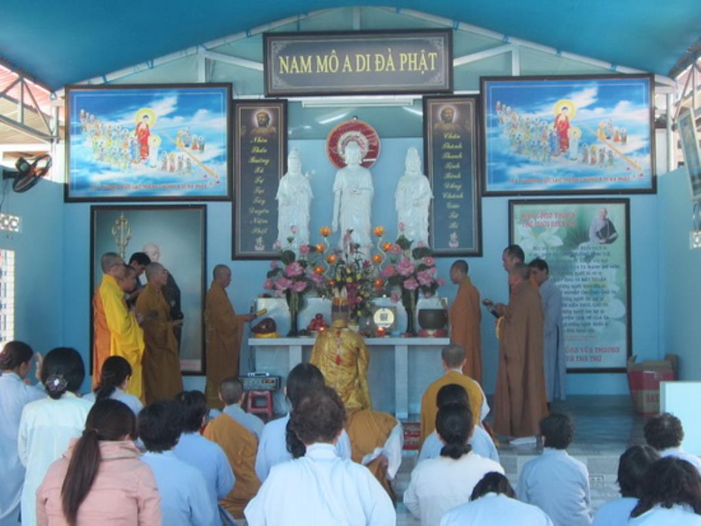 Chùa Minh Châu tổ chức lễ lạc thành giảng đường và an vị Tây phương tam thánh
