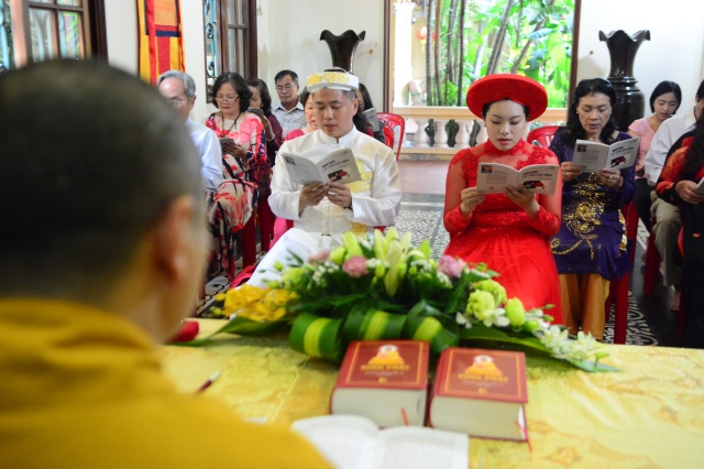 Chùa Giác Ngộ: Lễ hằng thuận của hai Phật tử Trí Tấn và Bích Nhu