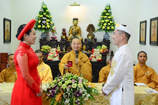 Chùa Giác Ngộ: Lễ hằng thuận của hai Phật tử Trí Tấn và Bích Nhu