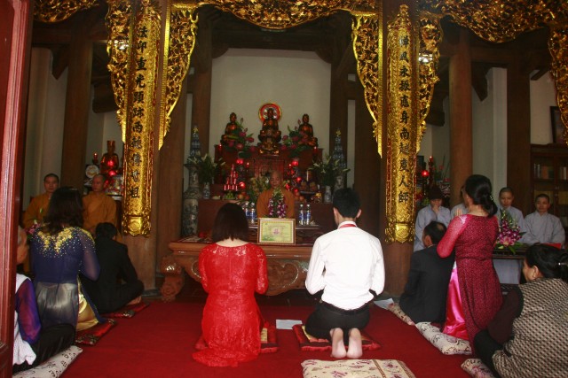 Thái Bình: Lễ hằng thuận tại chùa Hoằng Văn