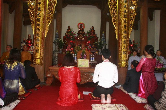 Thái Bình: Lễ hằng thuận tại chùa Hoằng Văn