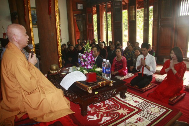 Thái Bình: Lễ hằng thuận tại chùa Hoằng Văn