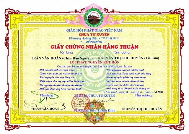 Thái Bình: Lễ hằng thuận tại chùa Từ Xuyên