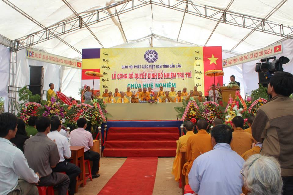 ĐăkLăk: Lễ Bổ Nhiệm Trụ Trì Chùa Huệ Nghiêm