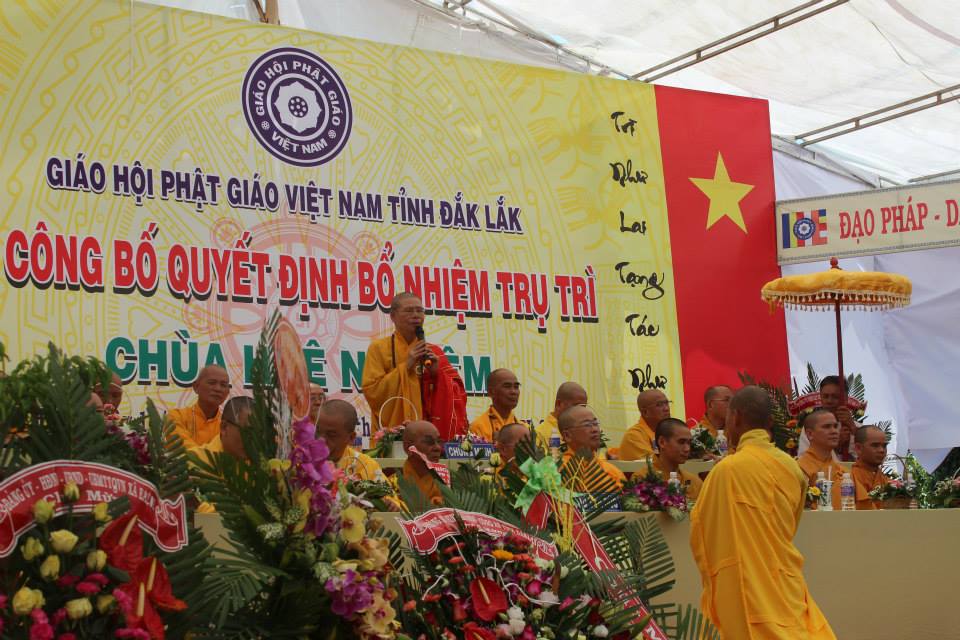 ĐăkLăk: Lễ Bổ Nhiệm Trụ Trì Chùa Huệ Nghiêm