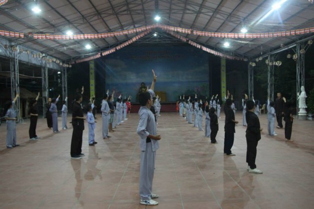 Thái Bình: Nhà chùa mở lớp học Phật pháp và lớp học võ cho các em nhỏ