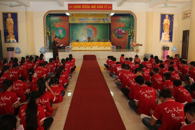 Thái Bình: Chùa Tây Khánh tổ chức khóa tu mùa hè lần thứ nhất - năm 2015