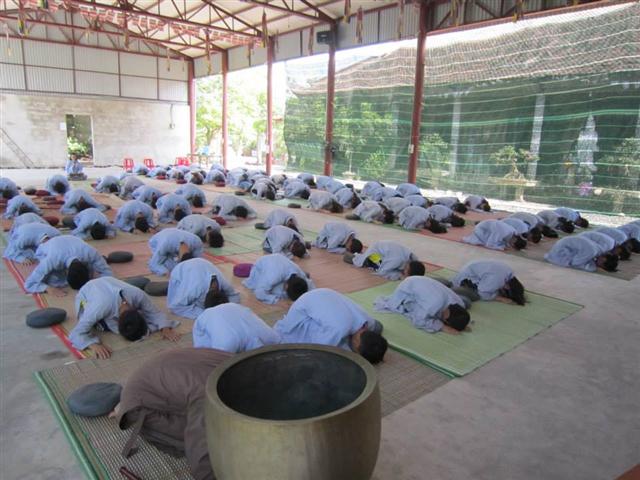 Thái Bình:  Khóa tu “Hơi thở bình an” tại chùa Phúc Minh