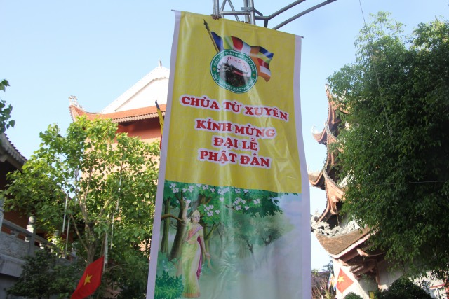 Thái Bình: Công tác chuẩn bị Phật đản tại chùa Từ Xuyên
