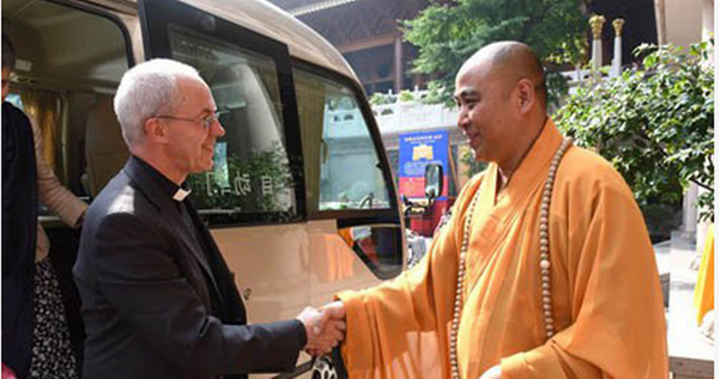 Trung Quốc: Tổng Giám mục Canterbury viếng thăm Tĩnh An Cổ Tự