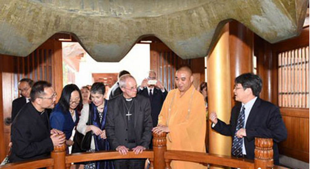 Trung Quốc: Tổng Giám mục Canterbury viếng thăm Tĩnh An Cổ Tự