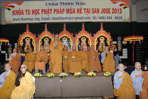 Hoa Kỳ: Chùa Thiên Trúc, San Jose khai mạc khóa tu học Phật Pháp mùa hè năm 2015