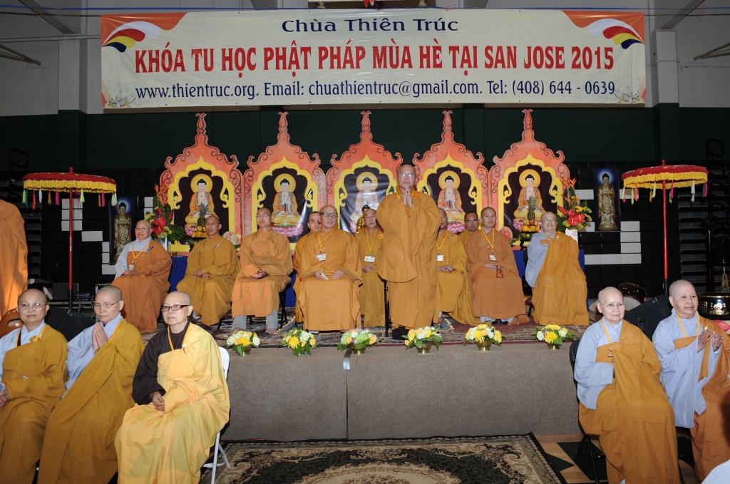 Chùa Thiên Trúc, San Jose, Hoa Kỳ Khai Mạc Khóa Tu Phật Pháp Mùa Hè Năm 2015
