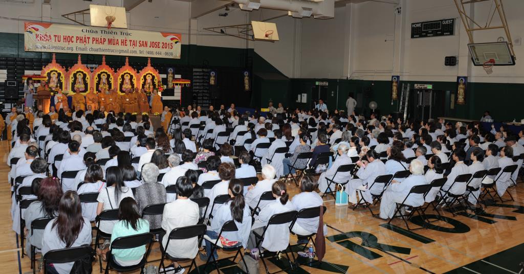 Chùa Thiên Trúc, San Jose, Hoa Kỳ Khai Mạc Khóa Tu Phật Pháp Mùa Hè Năm 2015