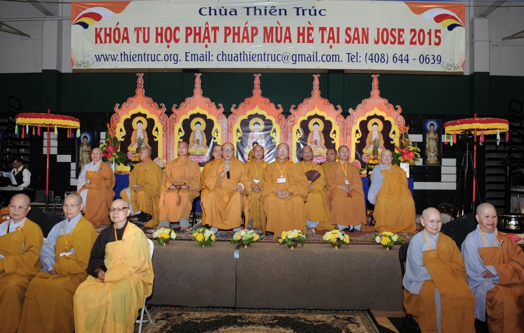 Chùa Thiên Trúc, San Jose, Hoa Kỳ Khai Mạc Khóa Tu Phật Pháp Mùa Hè Năm 2015