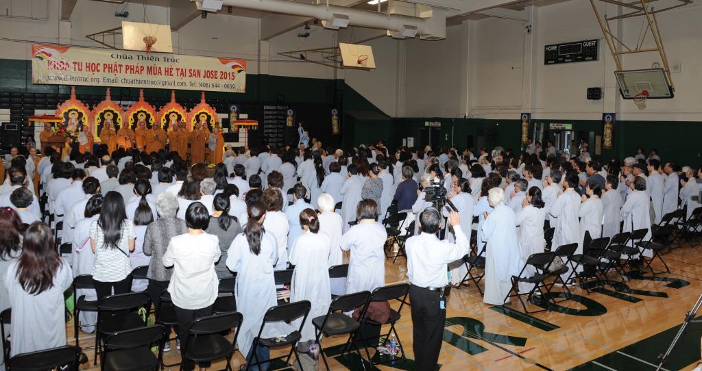 Chùa Thiên Trúc, San Jose, Hoa Kỳ Khai Mạc Khóa Tu Phật Pháp Mùa Hè Năm 2015