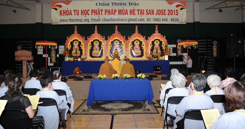 Chùa Thiên Trúc, San Jose, Hoa Kỳ Khai Mạc Khóa Tu Phật Pháp Mùa Hè Năm 2015