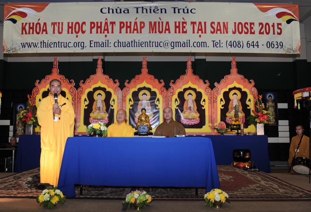 Chùa Thiên Trúc, San Jose, Hoa Kỳ Khai Mạc Khóa Tu Phật Pháp Mùa Hè Năm 2015