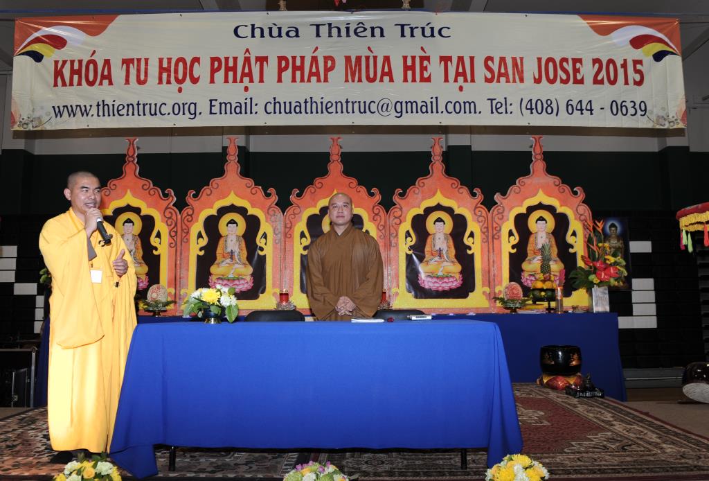 Chùa Thiên Trúc, San Jose, Hoa Kỳ Khai Mạc Khóa Tu Phật Pháp Mùa Hè Năm 2015