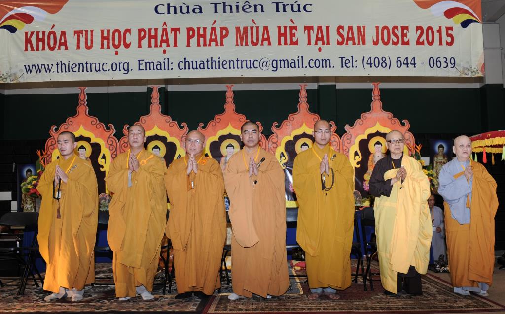 Chùa Thiên Trúc, San Joe (Hoa Kỳ) Tổ Chức Lễ Bế Mạc Khóa Tu Phật Pháp Mùa Hè Năm 2015
