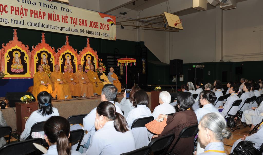 Chùa Thiên Trúc, San Joe (Hoa Kỳ) Tổ Chức Lễ Bế Mạc Khóa Tu Phật Pháp Mùa Hè Năm 2015