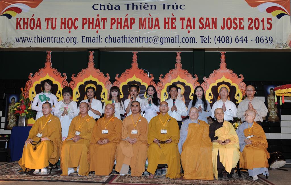 Chùa Thiên Trúc, San Joe (Hoa Kỳ) Tổ Chức Lễ Bế Mạc Khóa Tu Phật Pháp Mùa Hè Năm 2015