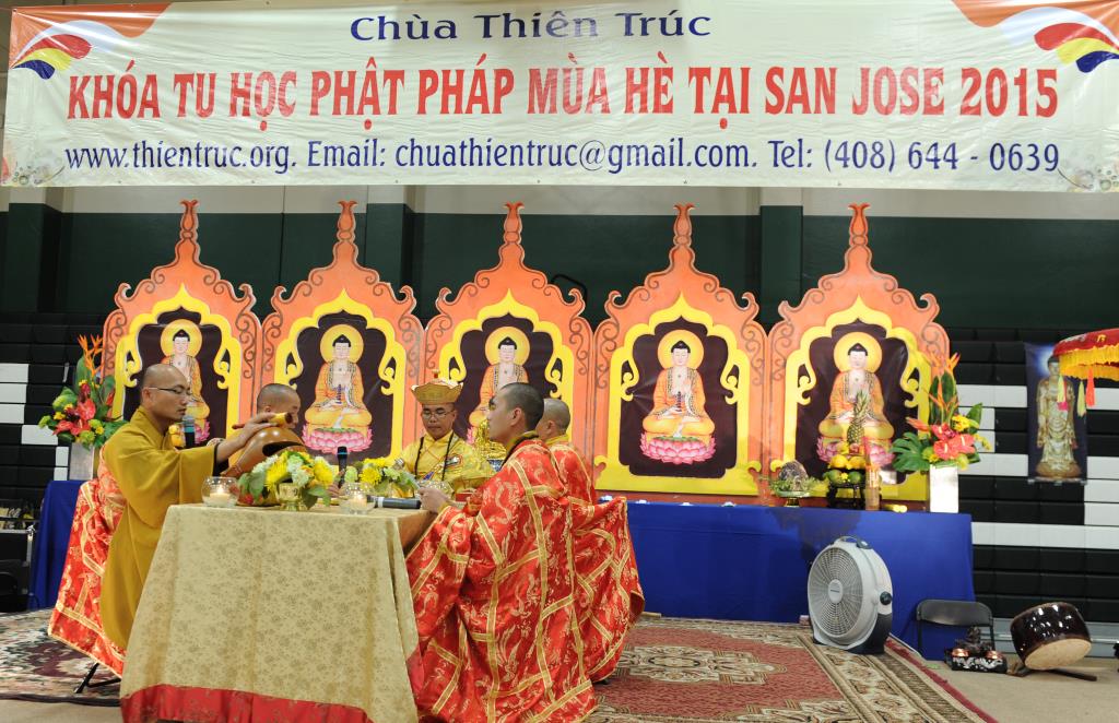 Chùa Thiên Trúc, San Joe (Hoa Kỳ) Tổ Chức Lễ Bế Mạc Khóa Tu Phật Pháp Mùa Hè Năm 2015