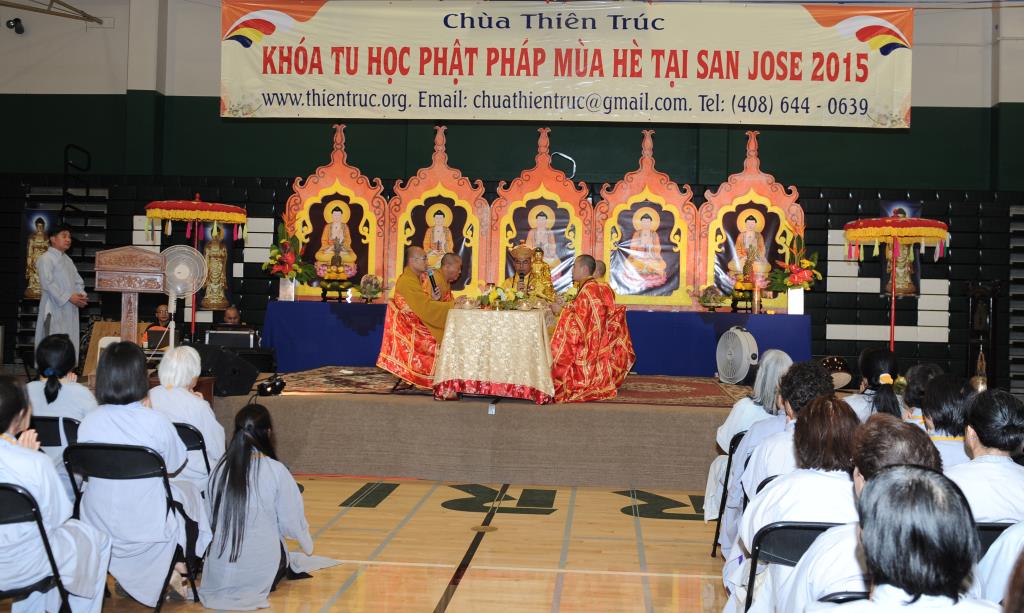Chùa Thiên Trúc, San Joe (Hoa Kỳ) Tổ Chức Lễ Bế Mạc Khóa Tu Phật Pháp Mùa Hè Năm 2015
