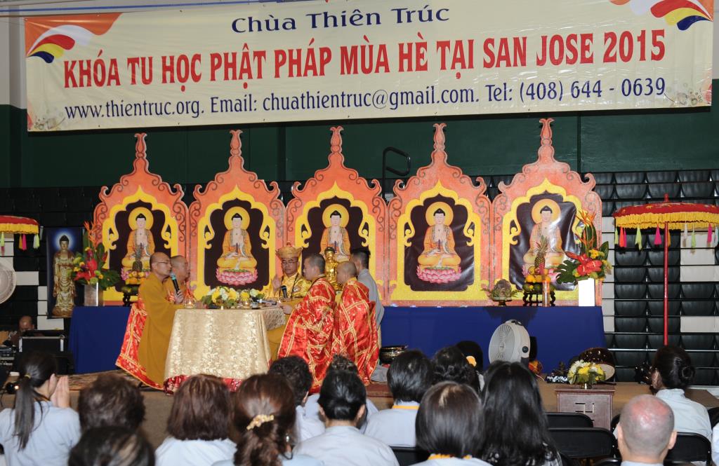 Chùa Thiên Trúc, San Joe (Hoa Kỳ) Tổ Chức Lễ Bế Mạc Khóa Tu Phật Pháp Mùa Hè Năm 2015