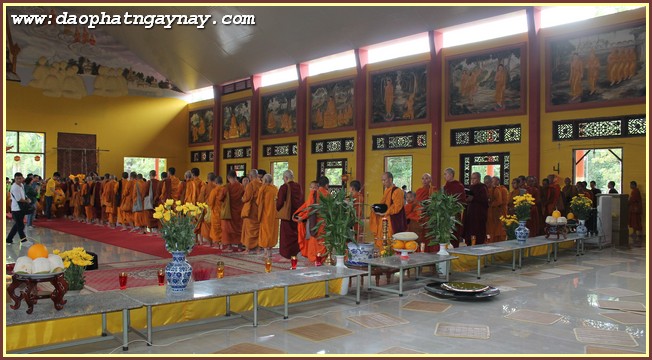 Đồng Nai: lễ Dâng Y tắm mưa tại Thiền Viện Phước Sơn