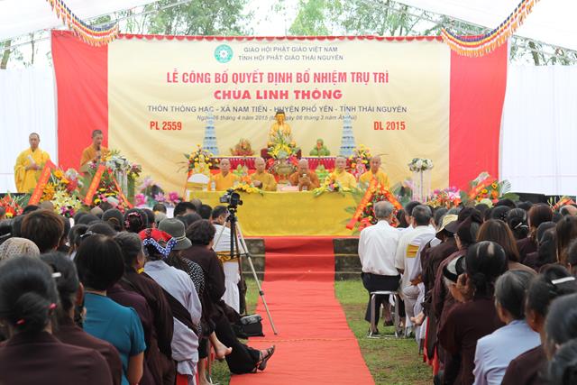 Thái Nguyên: Lễ Công Bố QĐ Bổ Nhiệm Trụ Trì Chùa Linh Thông