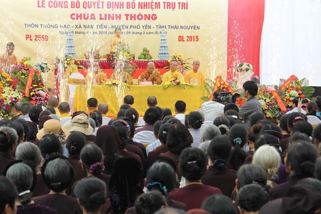 Thái Nguyên: Lễ Công Bố QĐ Bổ Nhiệm Trụ Trì Chùa Linh Thông