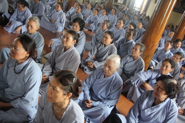 Thái Bình:  Khóa tu niệm Phật một ngày tại chùa Từ Xuyên