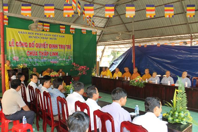 Đồng Tháp: Bổ Nhiệm Trụ Trì Chùa Tháp Linh