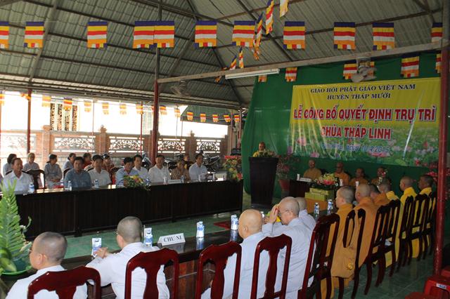 Đồng Tháp: Bổ Nhiệm Trụ Trì Chùa Tháp Linh