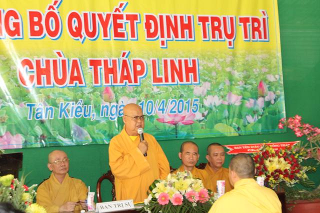 Đồng Tháp: Bổ Nhiệm Trụ Trì Chùa Tháp Linh