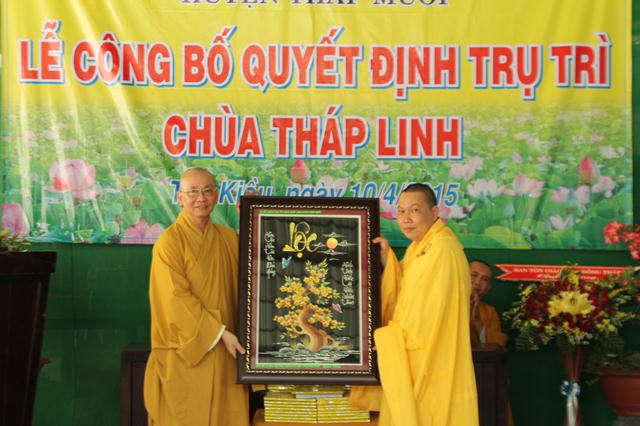 Đồng Tháp: Bổ Nhiệm Trụ Trì Chùa Tháp Linh