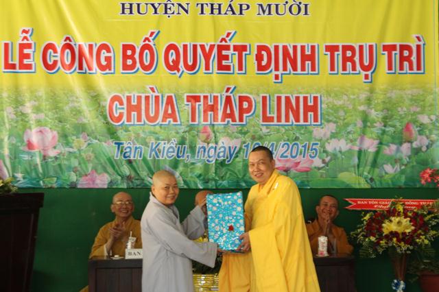Đồng Tháp: Bổ Nhiệm Trụ Trì Chùa Tháp Linh